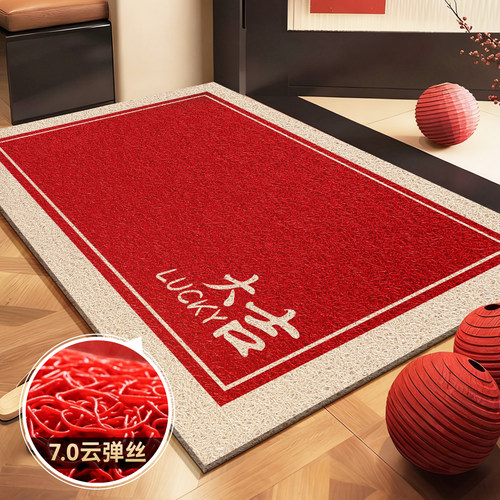 入户门地垫卡通玄关大门门口耐脏免洗脚垫家用门外进门可裁剪地毯 - 图1