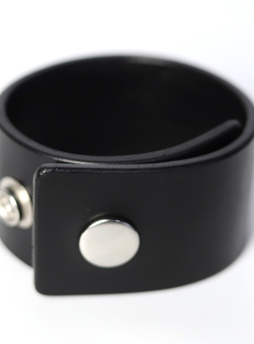 头层牛皮极简暗黑先锋百搭皮手镯