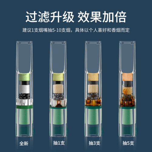 ZOBO正牌烟嘴过滤器一次性抛弃型三四五重粗中细支一体三用净烟器 - 图0
