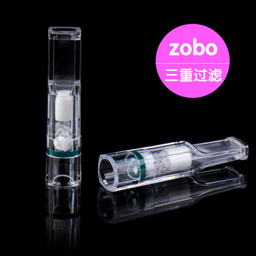 zobo正牌烟嘴过滤器一次性过滤嘴男士抽烟焦油香烟粗中细三用正品 - 图2