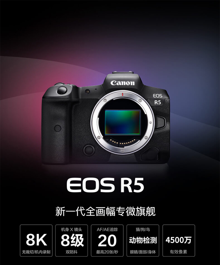 佳能 EOS R5 R6 RP R单机 全画幅微单相机 eosr r5 r6 r rp - 图2