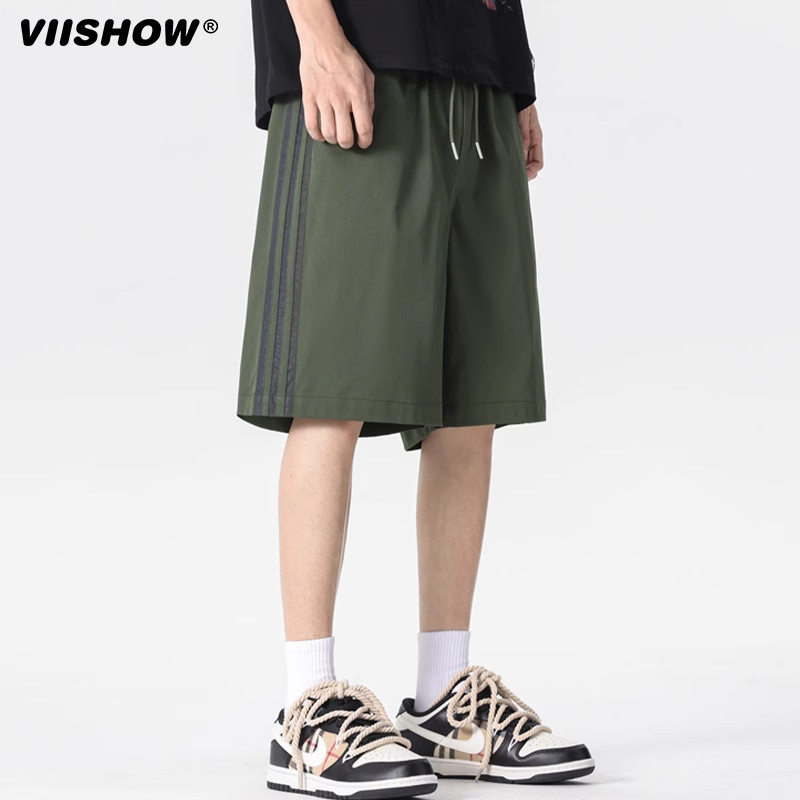 VIISHOW男士冰丝短裤夏季男款薄运动裤子外穿休闲大码胖子五分裤,淘宝优惠券,粉丝福利购,淘宝优惠卷