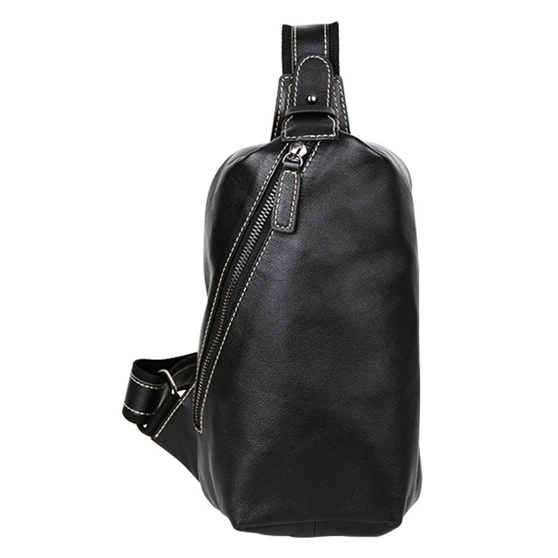 麦哲胸包男真皮牛皮小包包背包 mcgor男士包袋