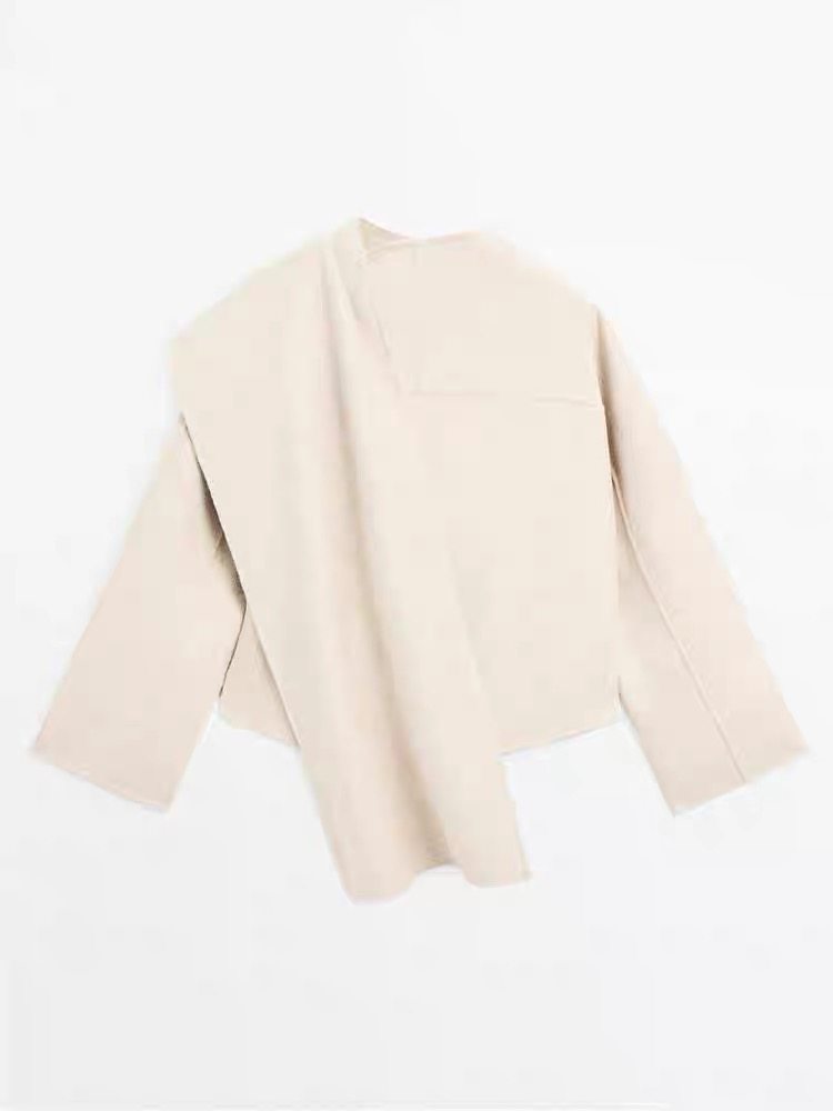 原 大牌女装静奢风时尚短款大衣披肩围巾领毛呢外套,淘宝优惠券,粉丝福利购,淘宝优惠卷