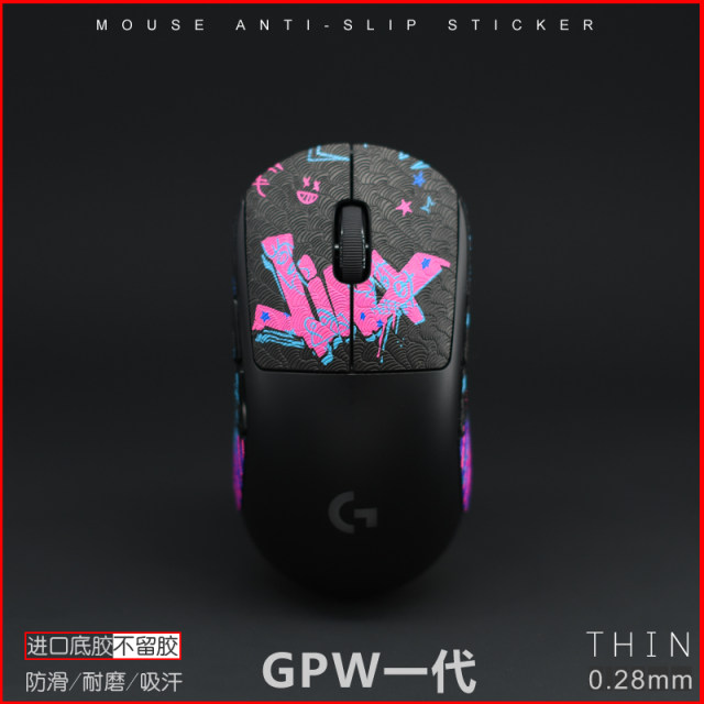 Anti-sweat-absorbent non-slip mouse sticker is super easy to use