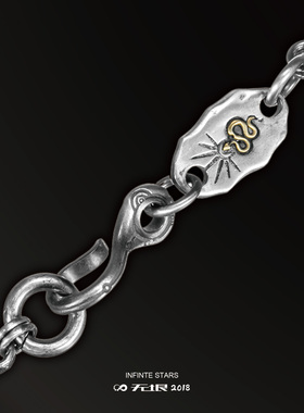 wuyin无垠925银双环搭配项链