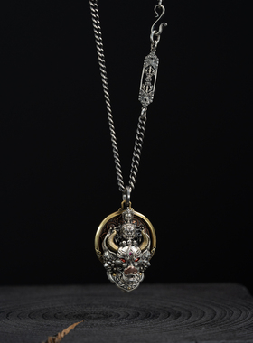 WUYIN无垠925银原创金刚杵项链