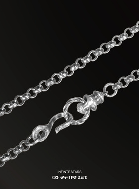 WUYIN无垠925银圆环链原创银项链