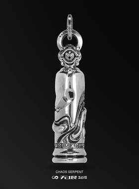 无垠925银潮流复古个性铃铛吊坠