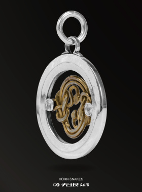 无垠无限符号幸运币原创设计吊坠