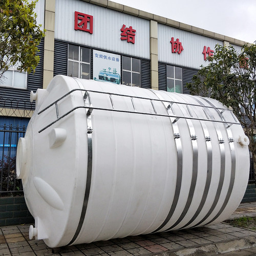 食品级蓄水塔立式PE塑料大水箱胶桶加厚复配罐10T20吨搅拌化工桶 - 图0