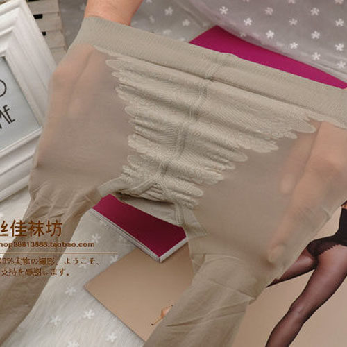 SK比基尼丝袜夏超薄20D天鹅绒防勾丝连裤袜脚尖透明性感丝袜女 - 图0