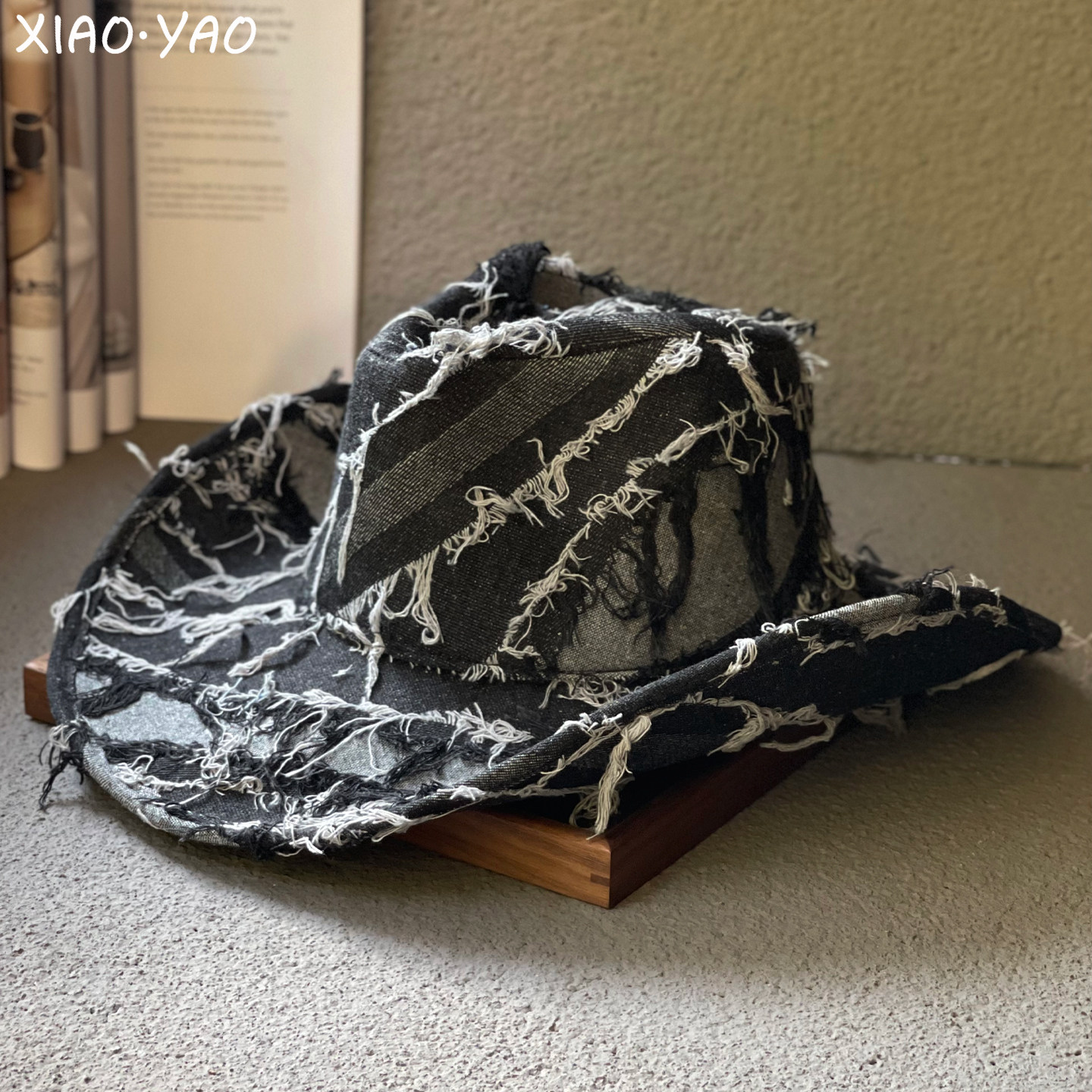 蓝色西部牛仔帽子男女四季户外休闲旅游拍照遮阳帽舞台演出爵士帽,淘宝优惠券,粉丝福利购,淘宝优惠卷