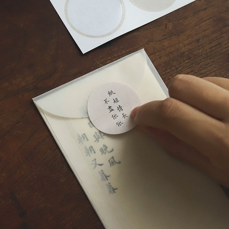 蔷薇海洋纸短情长信纸信封套装中国风书信表白情书文艺高级感-图2