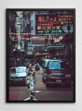 有框抽象风欧美小众毕加索装饰画