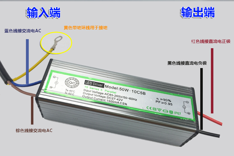 led投光灯50W驱动电源20W30W70W80W100路灯10串5并集成防水镇流器 - 图2