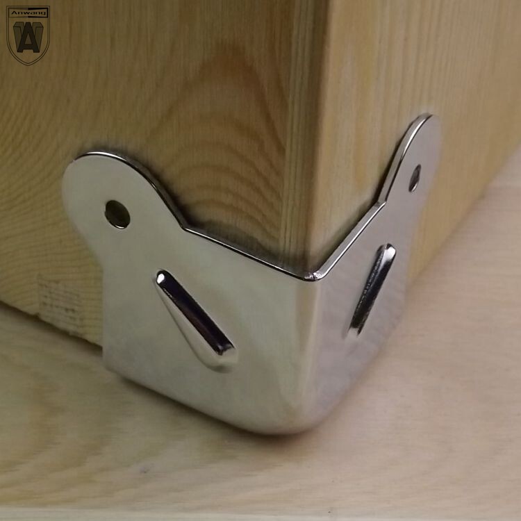 包角五金航空箱配件铝箱工具箱铝合金箱子压角三面包角护角铁镀铬