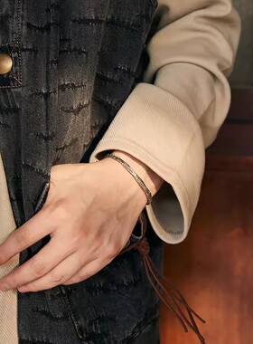 复古铜新款莫比乌斯环手镯手镯