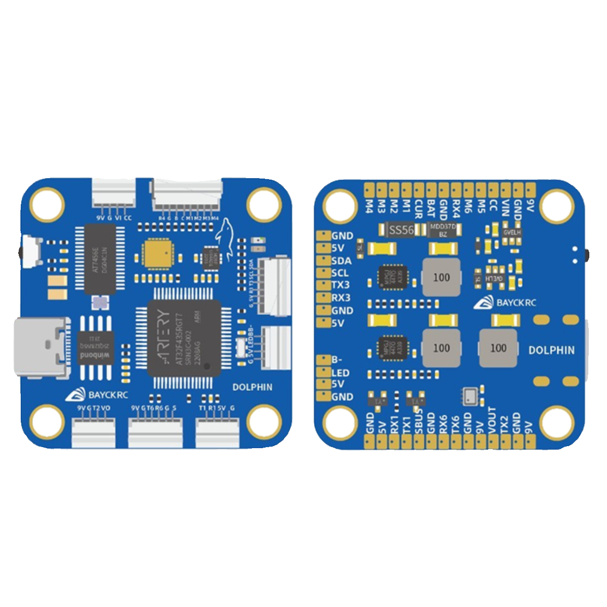 BAYCK贝壳 DOLPHIN飞控AT32F435花飞竞速穿越机无人机国产飞控-图3