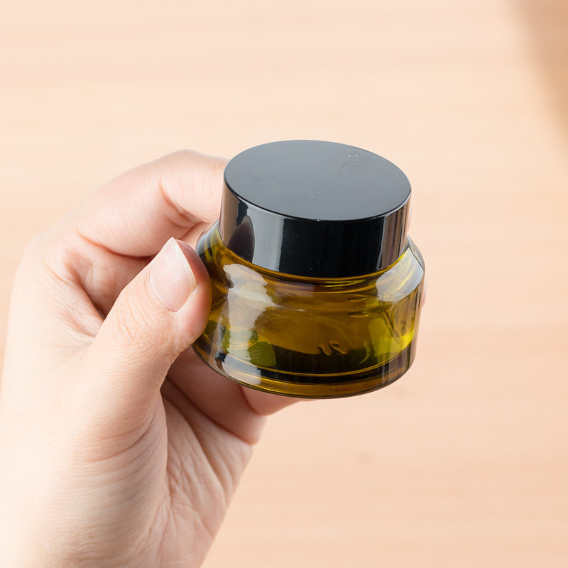 精致绿色遮光玻璃膏霜盒面霜瓶眼霜化妆品护肤分装空瓶液体,淘宝优惠券,粉丝福利购,淘宝优惠卷