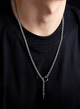 简约几何ins风项链 潮流嘻哈男女毛衣链 亚马逊速卖通热销新品潮
