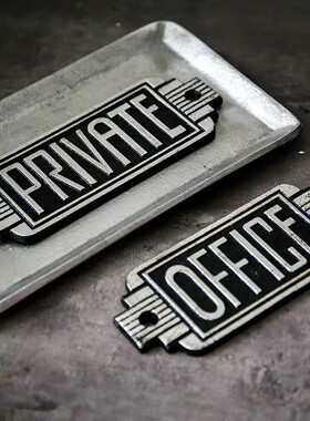 日本dulton金属复古风铸铁牌