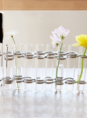 日本桌面试管花瓶装饰摆件新品