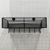 Perforated board accessories metal mesh basket storage rack entry wall