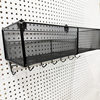 Perforated board accessories metal mesh basket storage rack entry wall