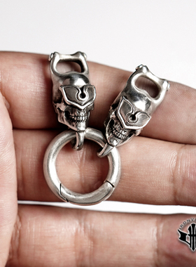 铁心原创手工编制朋克风银饰