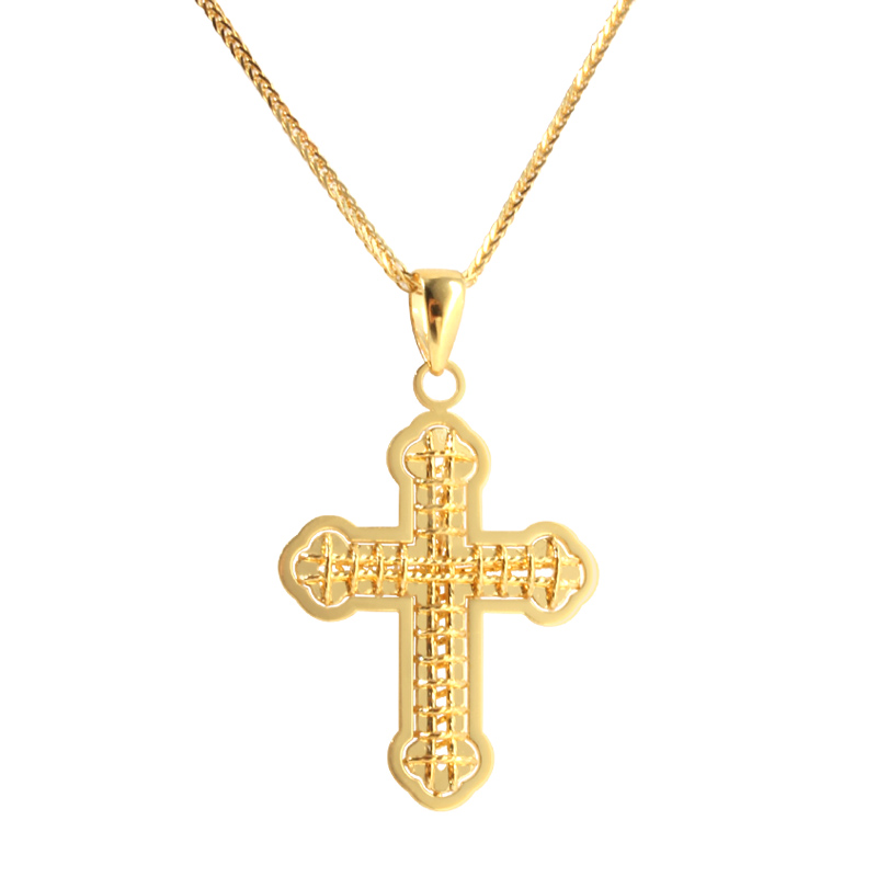 十尚美地美善新款18k金十字架工艺 十尚美地颈饰