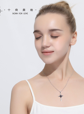 沙仑玫瑰925银项链女复古宫廷