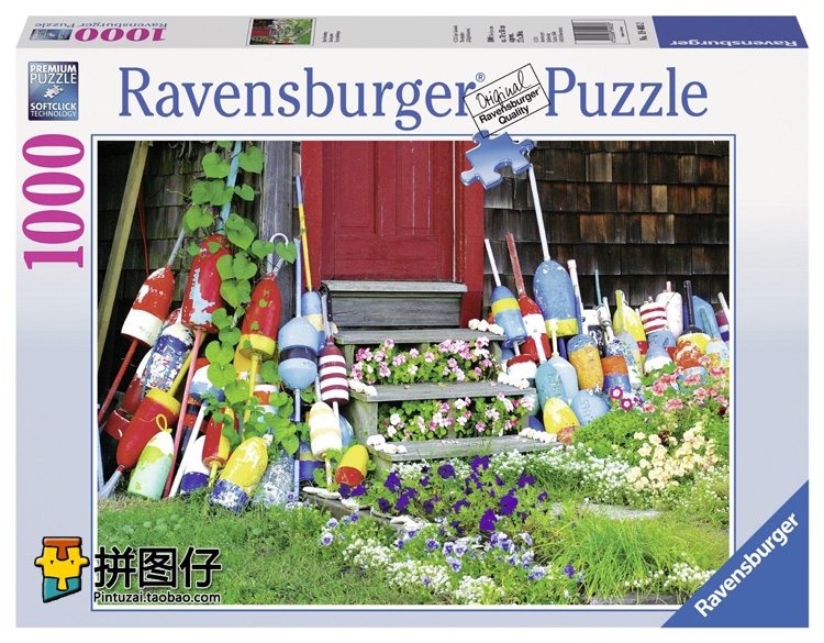 【现货包邮】德国Ravensburger 1000片 19403 进口拼图 浮标门口 - 图1