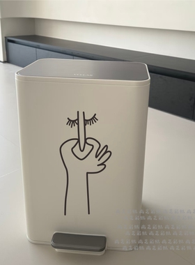 创意抽象图案垃圾桶马桶盖贴纸
