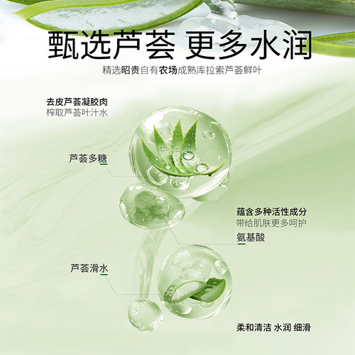 昭贵芦荟洗手液清洁补水保湿手部肌肤植物配方肤感水润泡沫细腻 - 图0