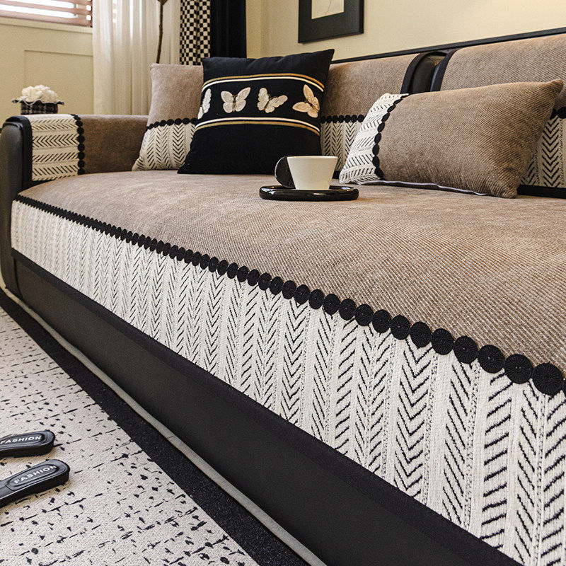 沙发垫子四季通用高级感雪尼尔直排沙发布罩防滑靠背扶手盖布巾,淘宝优惠券,粉丝福利购,淘宝优惠卷