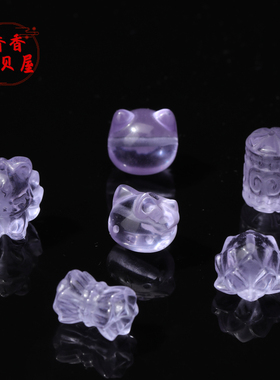 压电紫机晶熏衣草紫隔珠