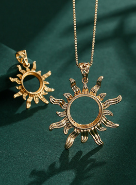 鑫泓泰女纯铜材质吊坠空托