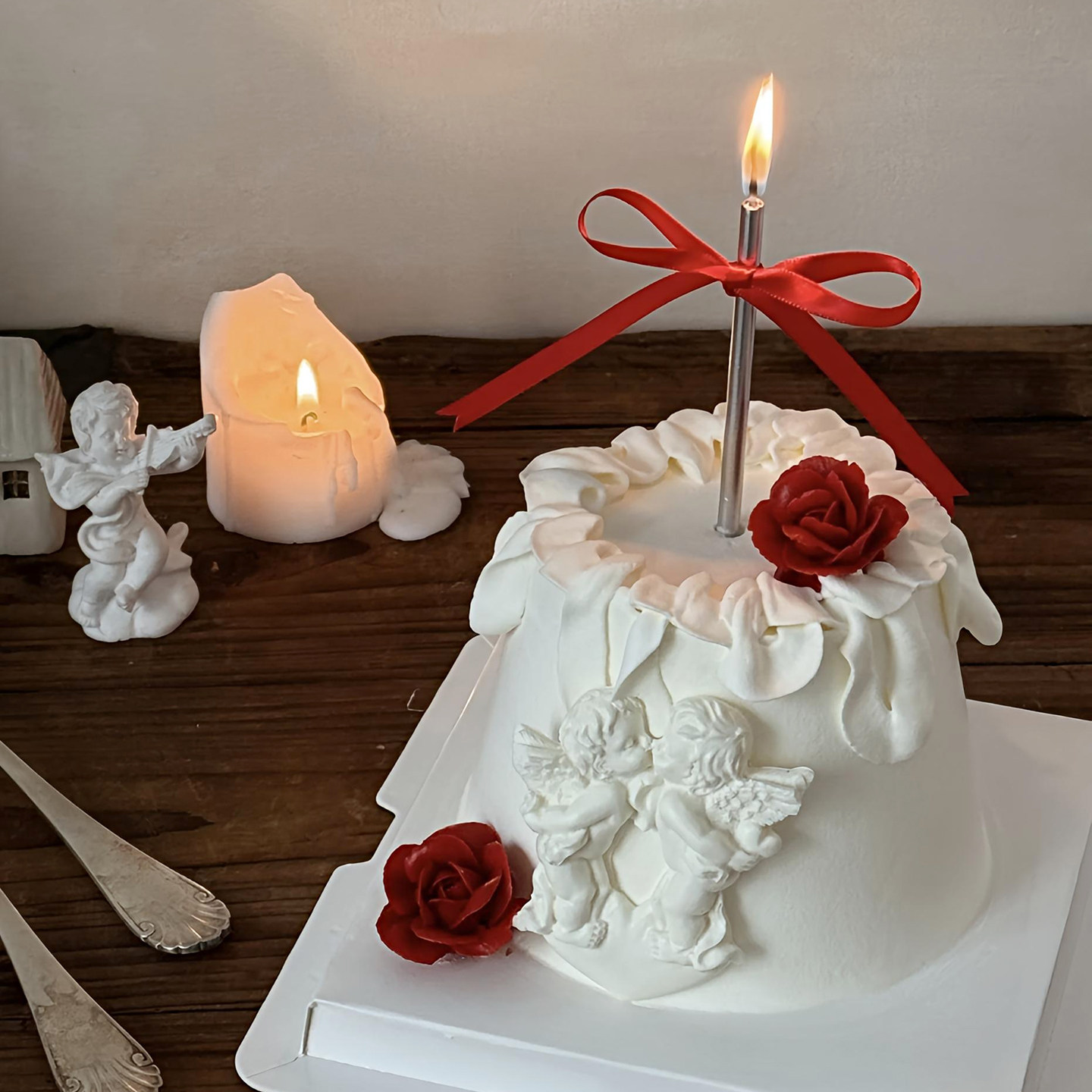 包邮情人节蛋糕装饰硅胶模具巧克力巴洛克亲吻丘比特天使翅膀玫瑰,淘宝优惠券,粉丝福利购,淘宝优惠卷