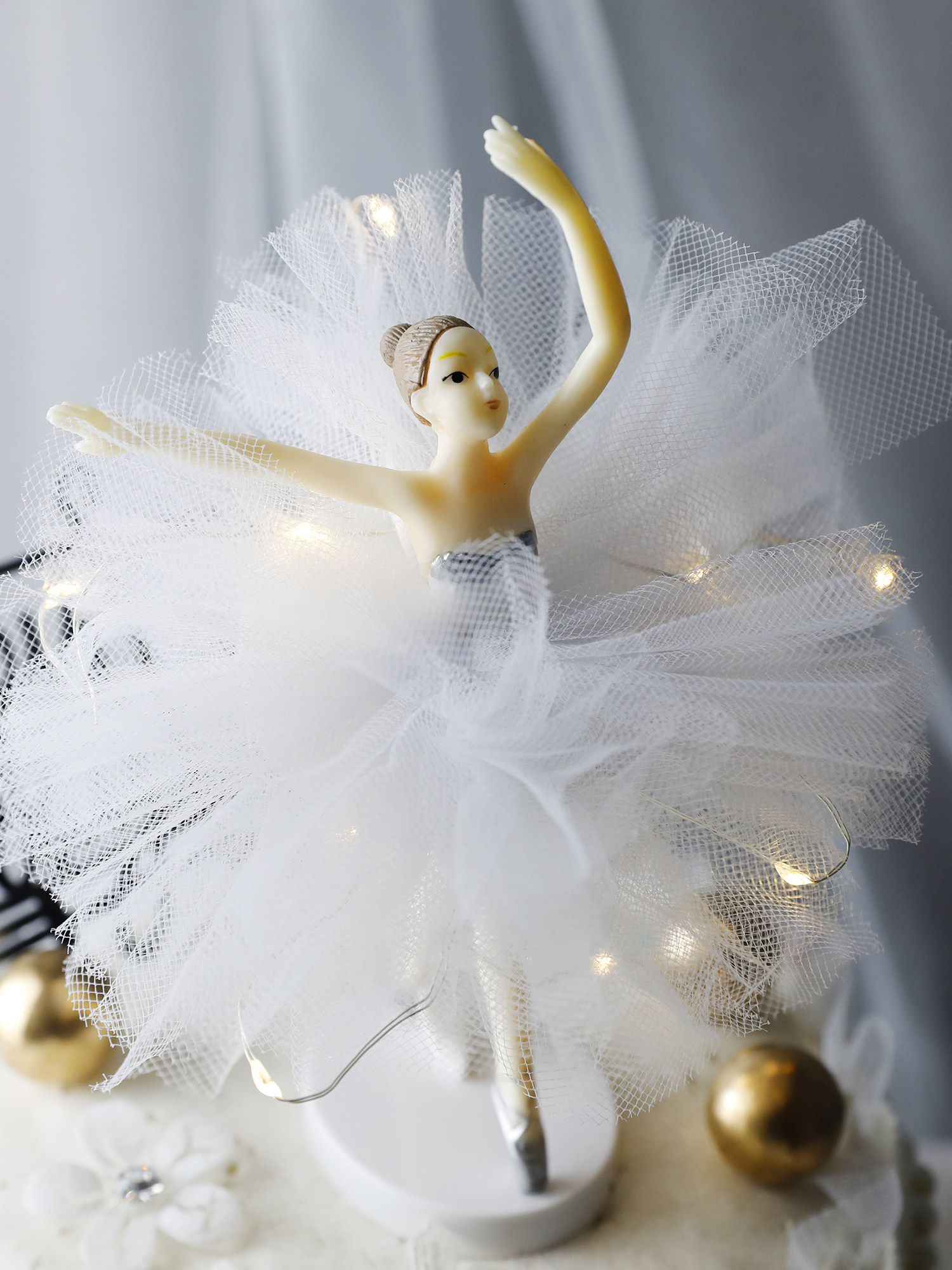 烘焙蛋糕装饰摆件纱裙芭蕾女孩网红ins蕾丝围边生日派对插件插卡,淘宝优惠券,粉丝福利购,淘宝优惠卷