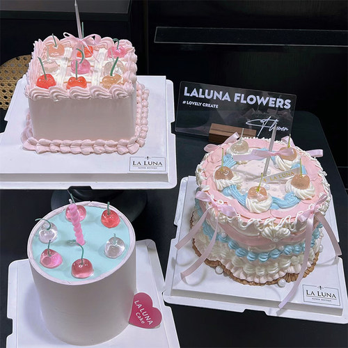 包邮ins风韩式巧克力硅胶模具樱桃少女爱心免熬透明艾素糖水晶糖 - 图3