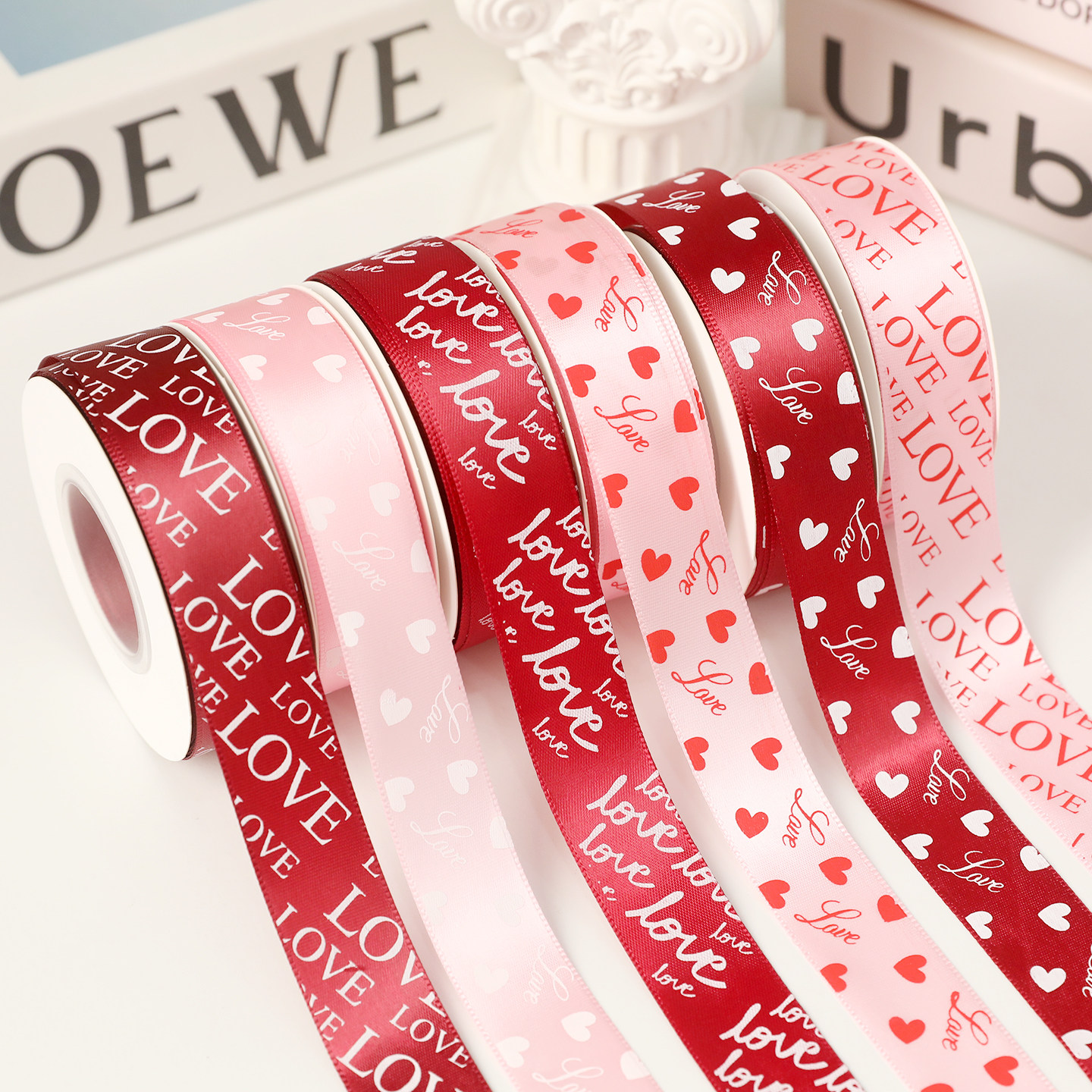 爱心love情人节丝带彩带生日蛋糕盒打包缎带绑带鲜花花束包装丝带,淘宝优惠券,粉丝福利购,淘宝优惠卷