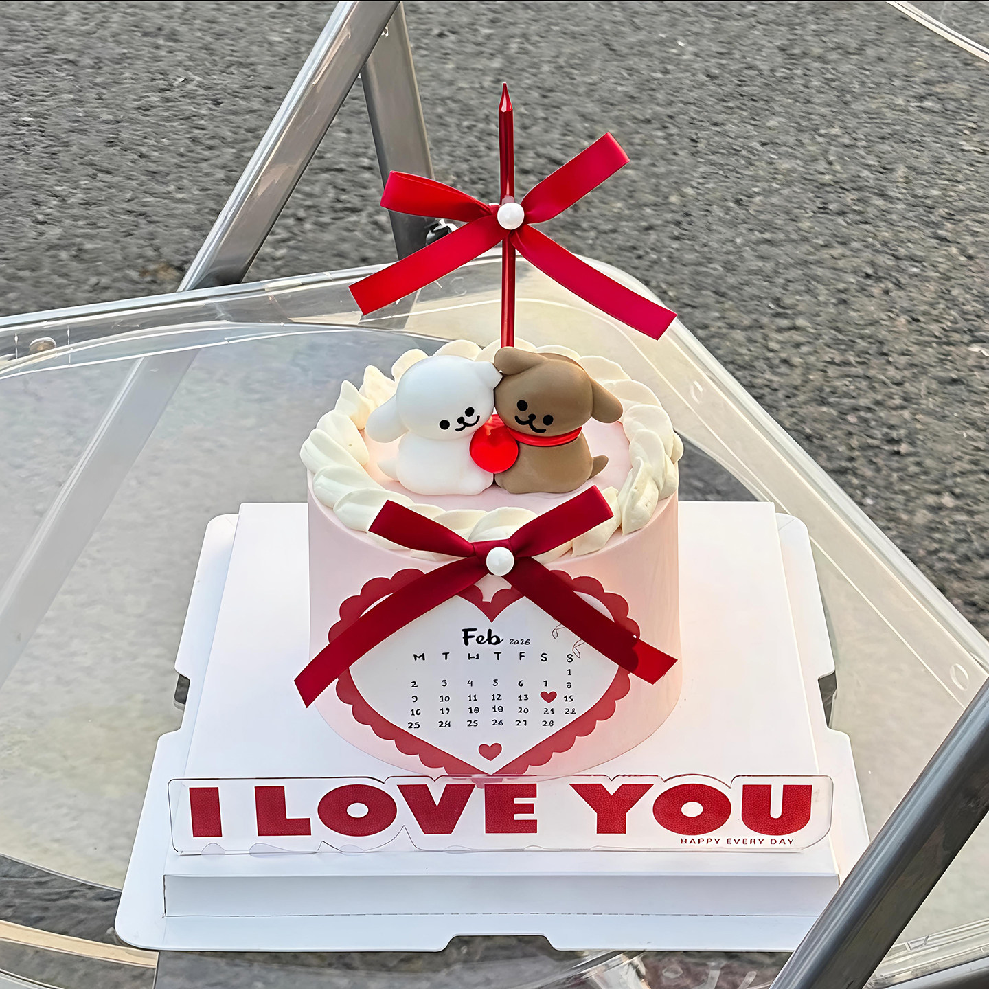 包邮网红2.14情人节烘焙蛋糕装饰摆件卡通拥抱狗狗插件爱心卡片,淘宝优惠券,粉丝福利购,淘宝优惠卷