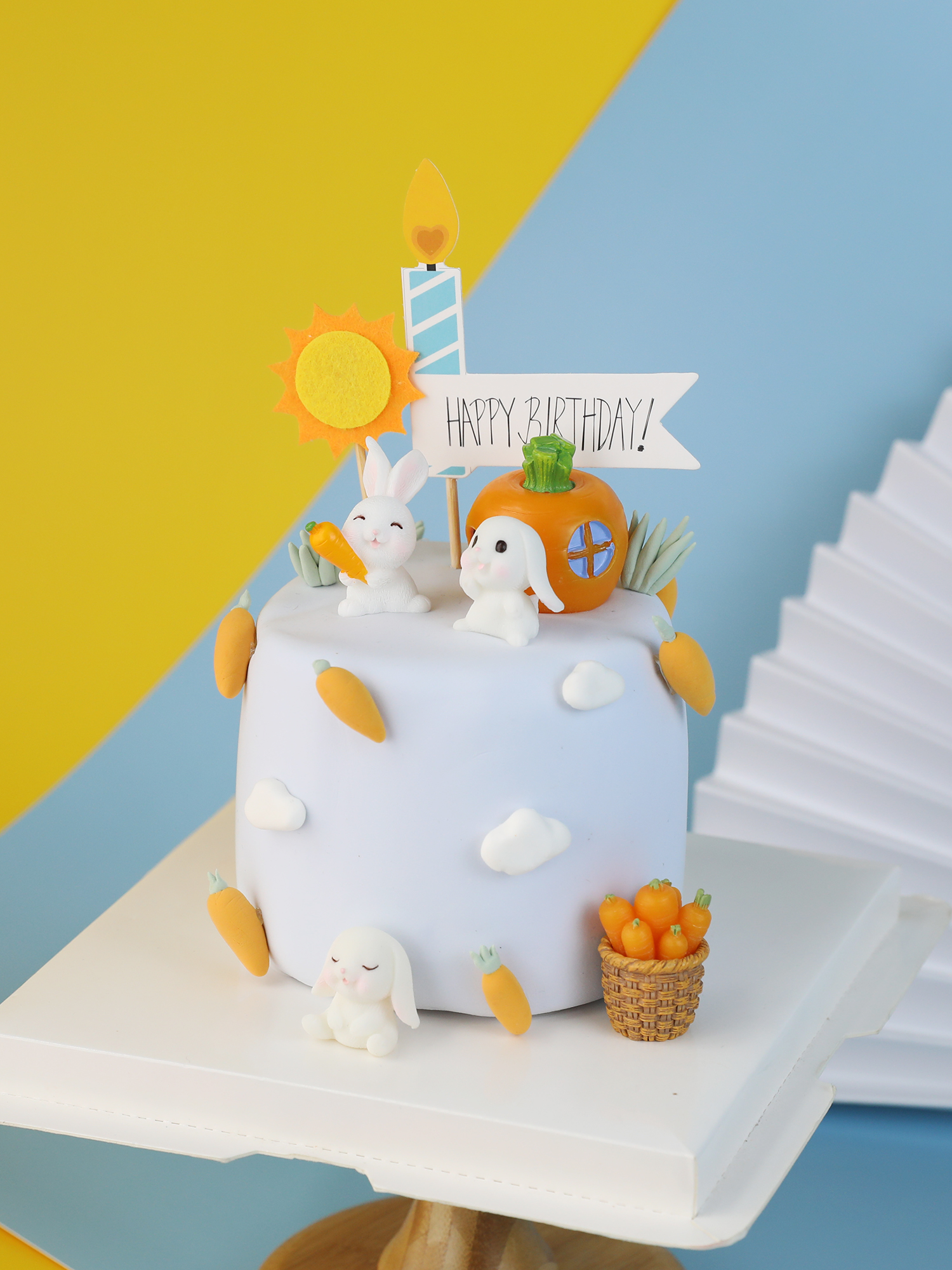 烘焙蛋糕装饰小兔子韩式网红胡萝卜生日派对插卡卡通小蛋糕摆件,淘宝优惠券,粉丝福利购,淘宝优惠卷