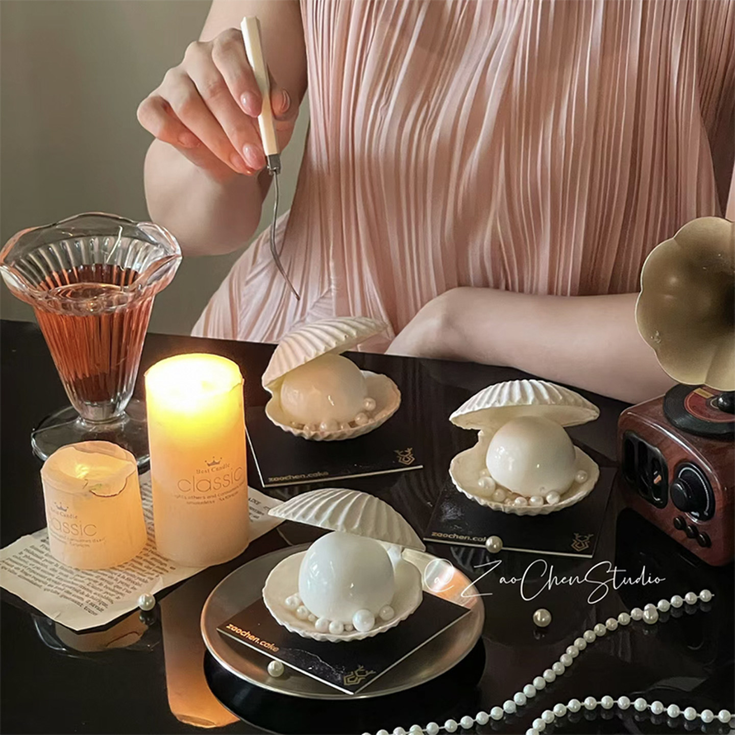 包邮网红ins风免熬透明水晶糖珍珠梦幻贝壳慕斯巧克力硅胶模具,淘宝优惠券,粉丝福利购,淘宝优惠卷