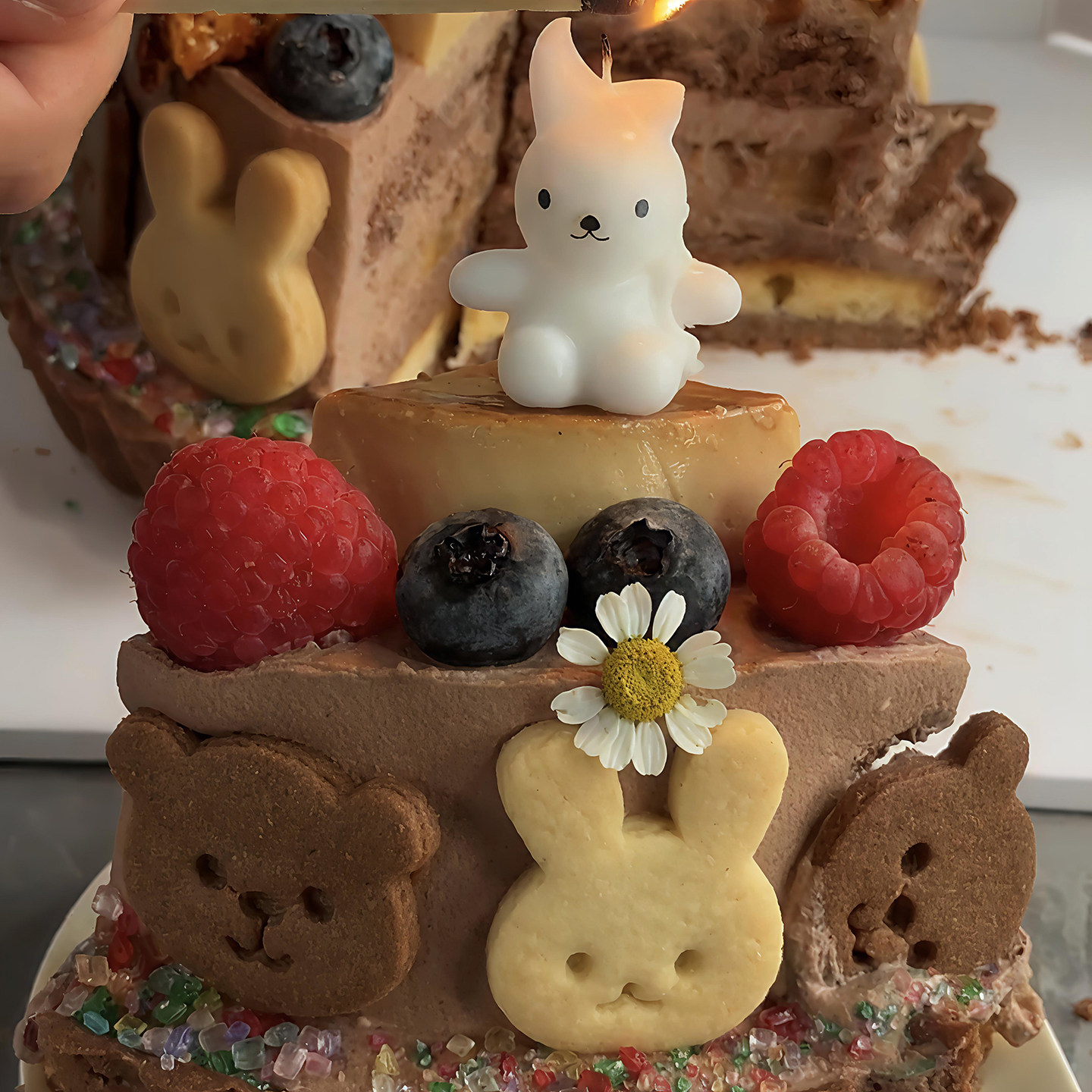 包邮网红烘焙蛋糕装饰摆件可爱米菲兔kt猫小熊米菲兔饼干甜品插件,淘宝优惠券,粉丝福利购,淘宝优惠卷
