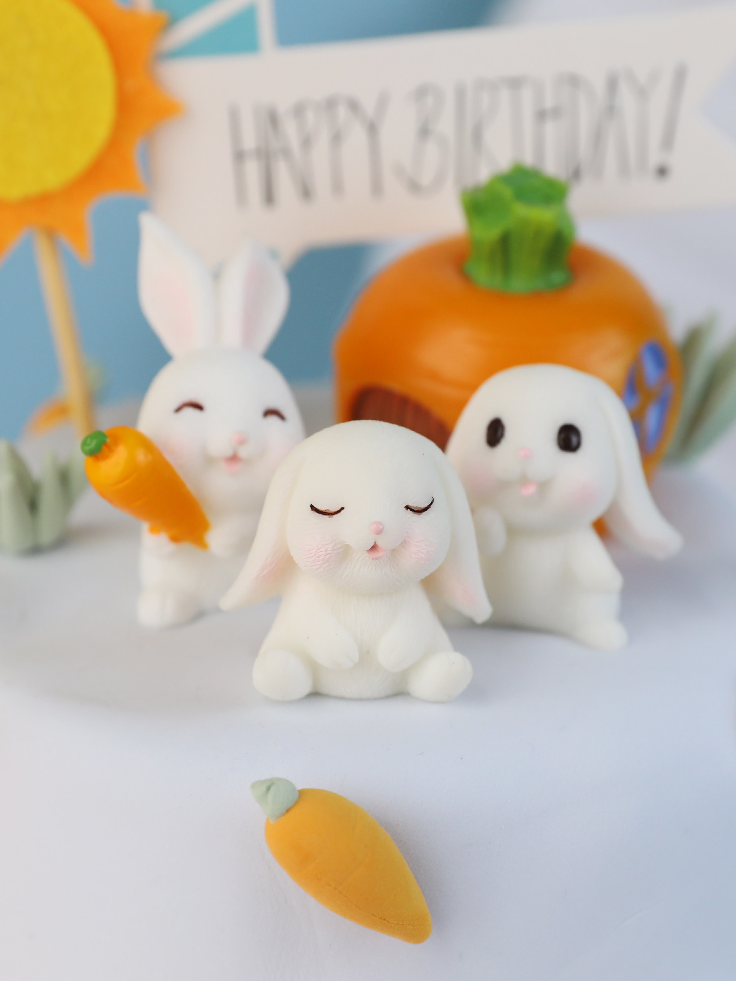 烘焙蛋糕装饰小兔子韩式网红胡萝卜生日派对插卡卡通小蛋糕摆件,淘宝优惠券,粉丝福利购,淘宝优惠卷