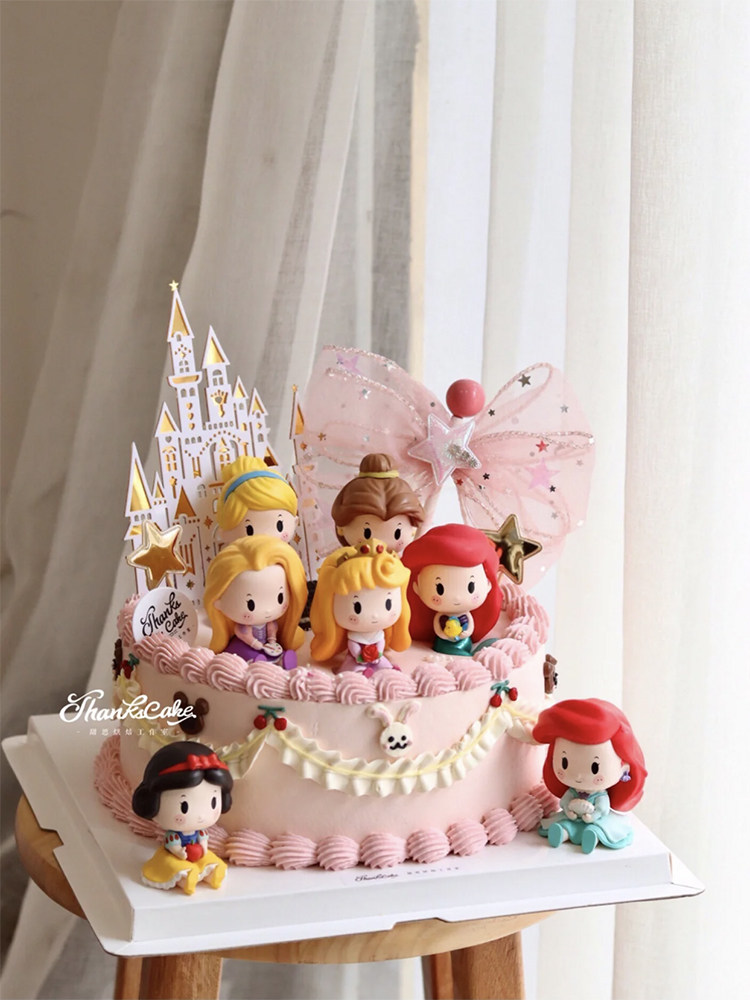 包邮网红冰雪公主蛋糕装饰摆件爱莎雪宝城堡白雪女孩生日插件套装,淘宝优惠券,粉丝福利购,淘宝优惠卷