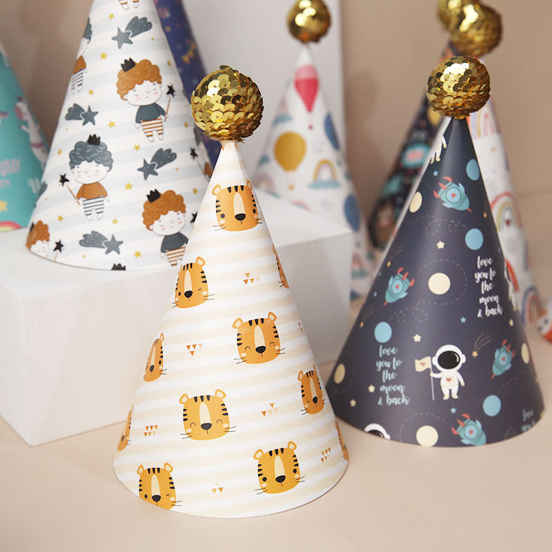 网红生日帽子儿童派对小朋友周岁happybirthday卡通动物节日装扮,淘宝优惠券,粉丝福利购,淘宝优惠卷