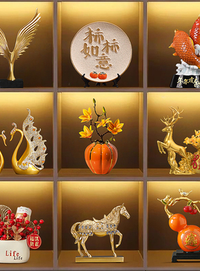 客厅酒柜电视柜2025新款高端摆件